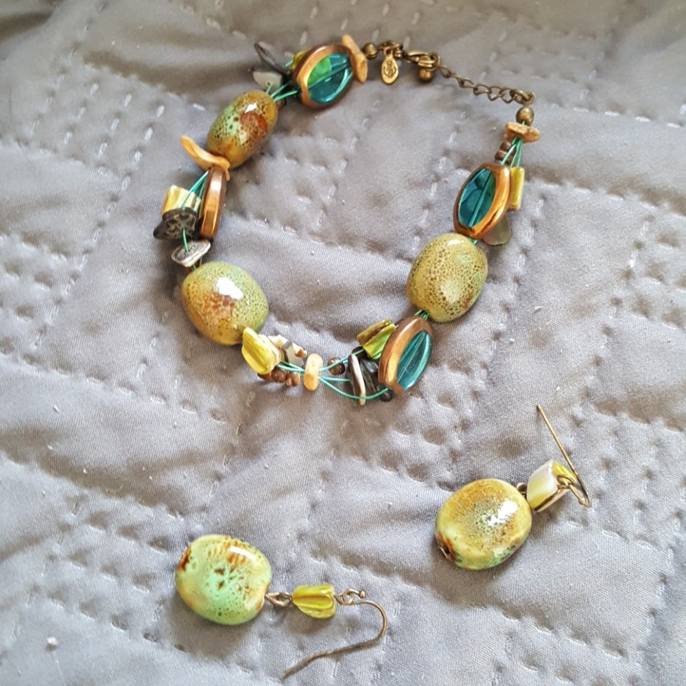 Premier design bracelet and earrings